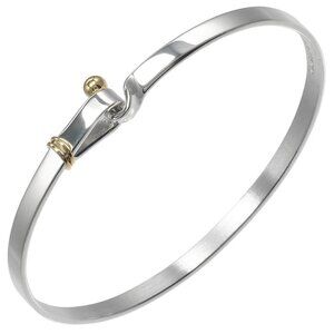 TIFFANY&Co. Love knot Bracelet Silver925/K18 yellow gold 12g Women